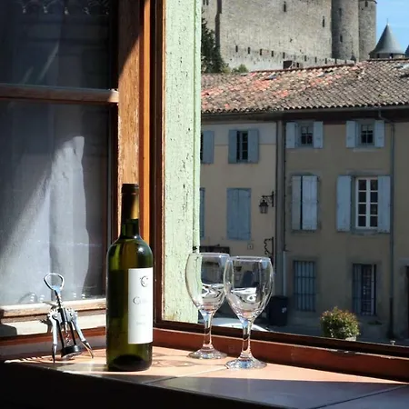 Apartamento Les De Laure - L'or Vert, Avec Vue Sur Le Château, Parking Privé, Climatisation, Netflix, à 160 M De La Cité Médiévale *