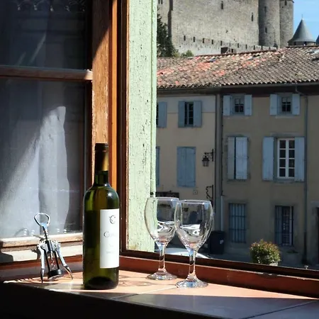 公寓 Les De Laure - L'or Vert, Avec Vue Sur Le Chateau, Parking Prive, Climatisation, Netflix, A 160 M De La Cite Medievale *