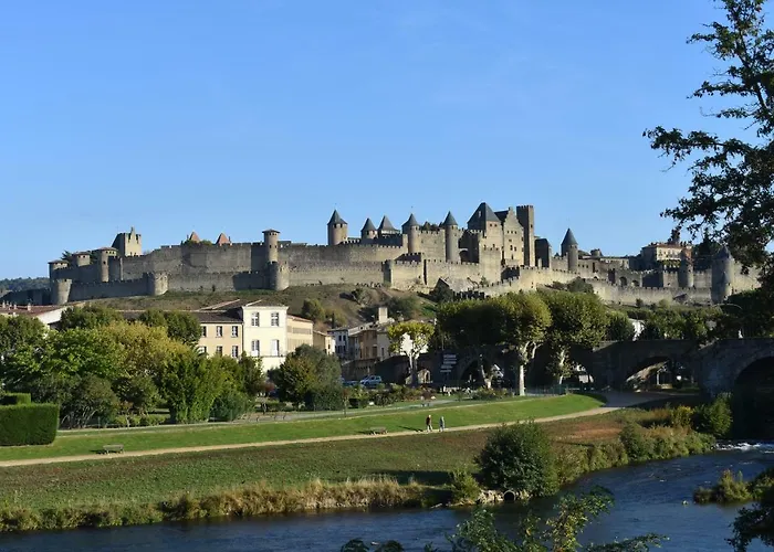 Les De Laure - L'or Vert, Avec Vue Sur Le Château, Parking Privé, Climatisation, Netflix, à 160 M De La Cité Médiévale * Carcassonne