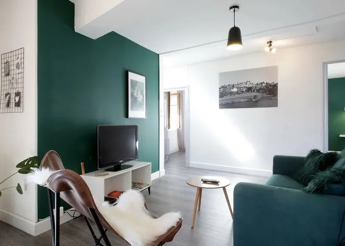 Appartement Les De Laure - L'or Vert, Avec Vue Sur Le Château, Parking Privé, Climatisation, Netflix, à 160 M De La Cité Médiévale *